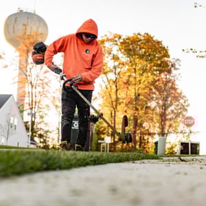 trimming, edging, residential landscape maintenance
