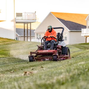 Lawn mowing, residential landscape maintenance