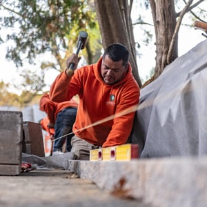 Commercial Landscape Construction, Retaining wall